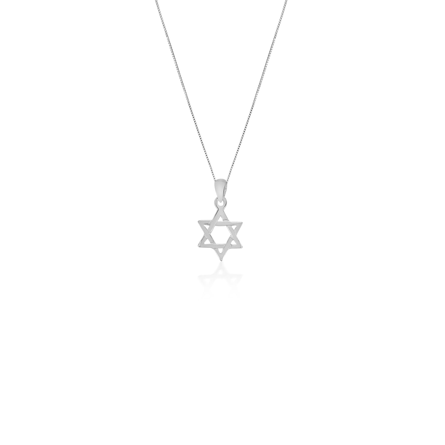 שרשרת מגן דוד סילבר