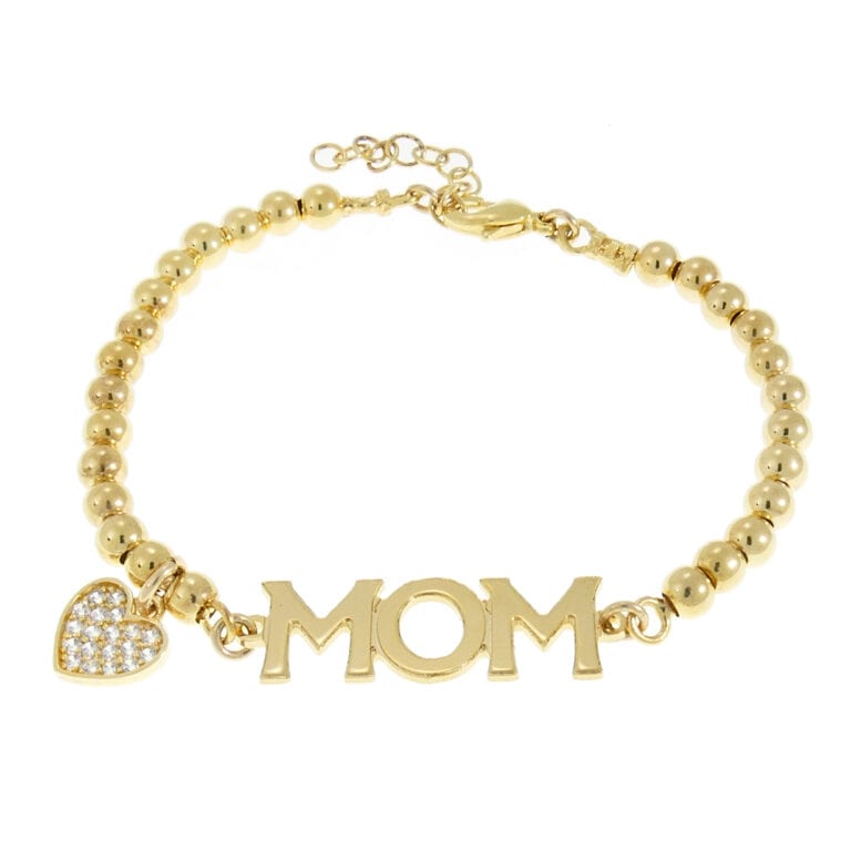 צמיד כדורים MOM לחריטה
