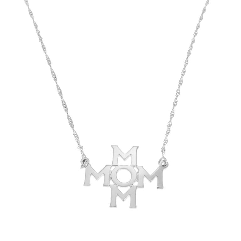 שרשרת DOUBLE MOM -שרשרת MOM לאורך ולרוחב, חלקה סופר יחודית.