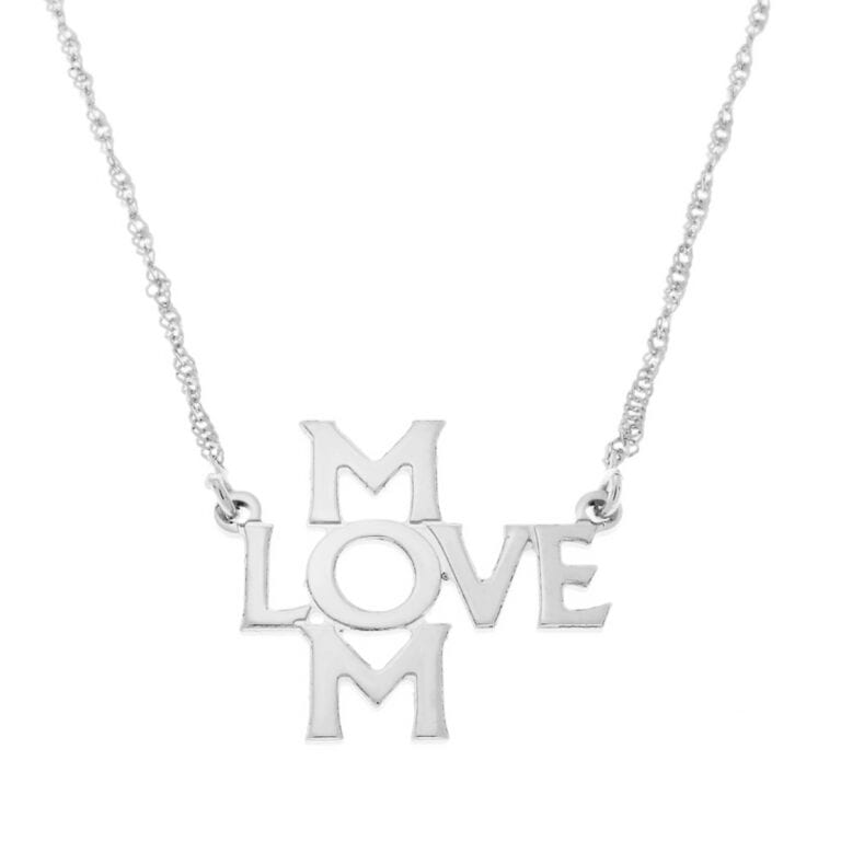 שרשרת LOVE MOM -שרשרת MOM LOVE לאורך ולרוחב, חלקה סופר יחודית