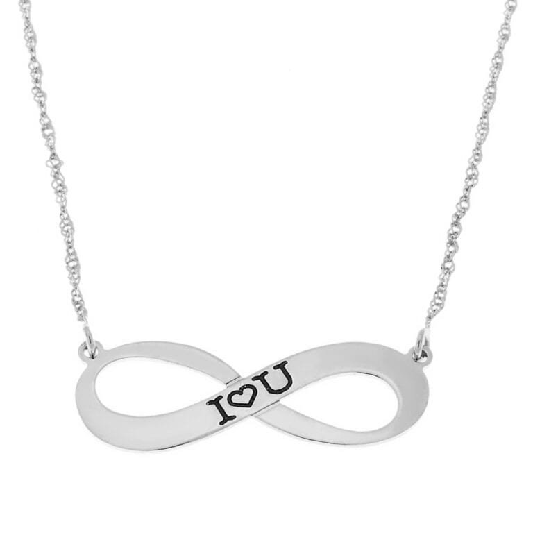 שרשרת אינפיניטי I love you – בעלת נוכחות מרשימה מכסף אמיתי 925
