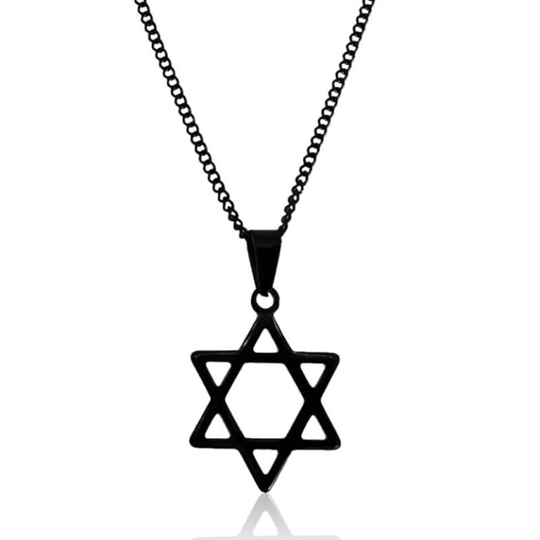 שרשרת מגן דוד שחור - שרשרת המתאימה לכל ילד בחור וגבר !